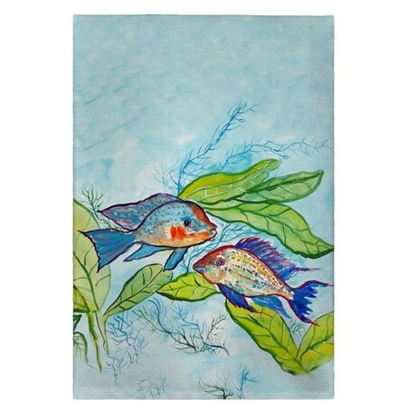 Betsy Drake Betsy Drake GT642 Pair of Fish Guest Towel - 20 x 20 in. GT642